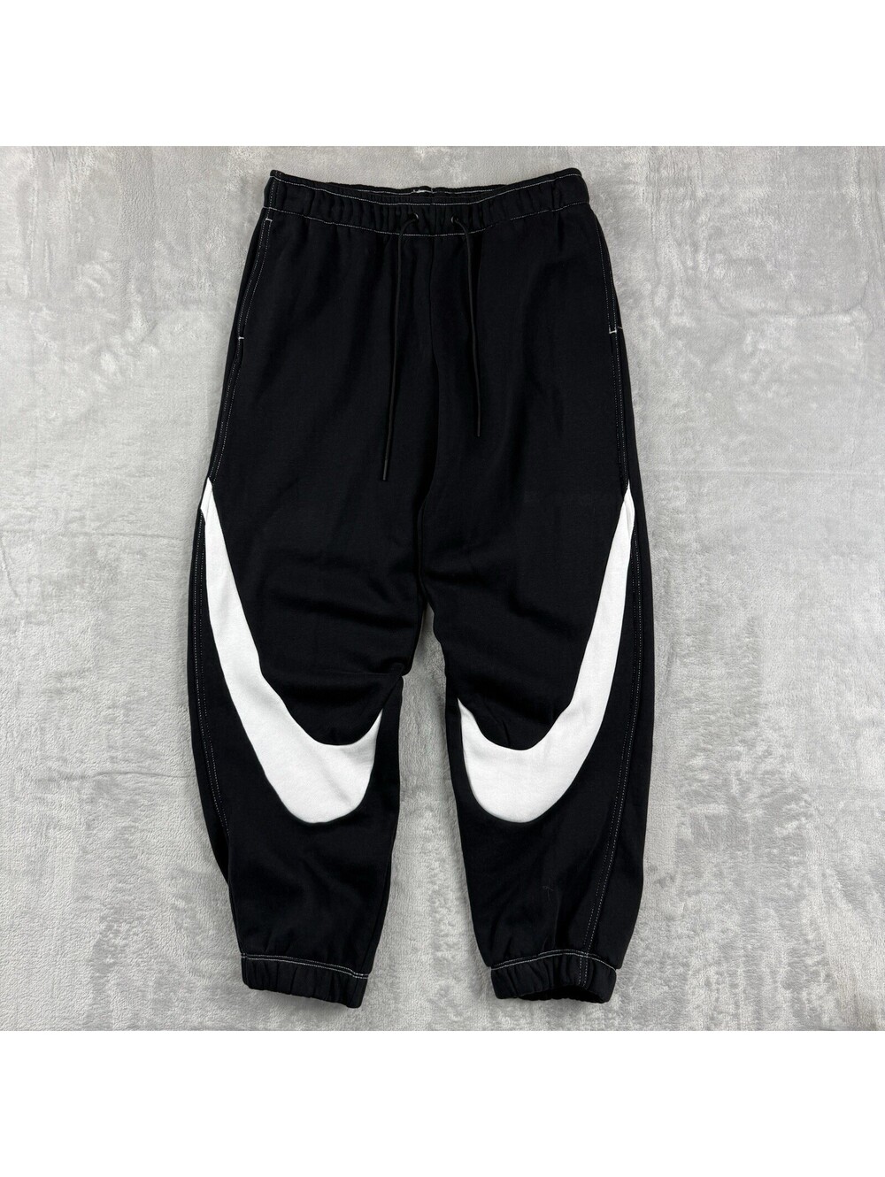 Nike Big Swoosh Jogger Sweatpants Fleece Graphic Logo Pants Size S Streetwear